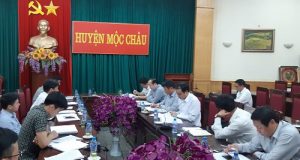 Chủ tịch Nguyễn Ngọc Bảo làm việc tại Mộc Châu, Sơn La