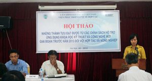 Hội thảo: Những thành tựu đạt được từ các chính sách hỗ trợ ứng dụng khoa học kỹ thuật