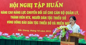 Nâng cao năng lực chuyển đổi số cho cán bộ HTX và đồng bào dân tộc thiểu số tại tỉnh Bắc Giang