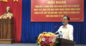 Phó Chủ tịch Nguyễn Mạnh Cường dự hội nghị tổng kết 15 năm thực hiện Nghị quyết số 13 tại Cà Mau